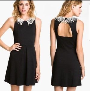 Free People Fit & Flare Crochet Lace Collar Dress